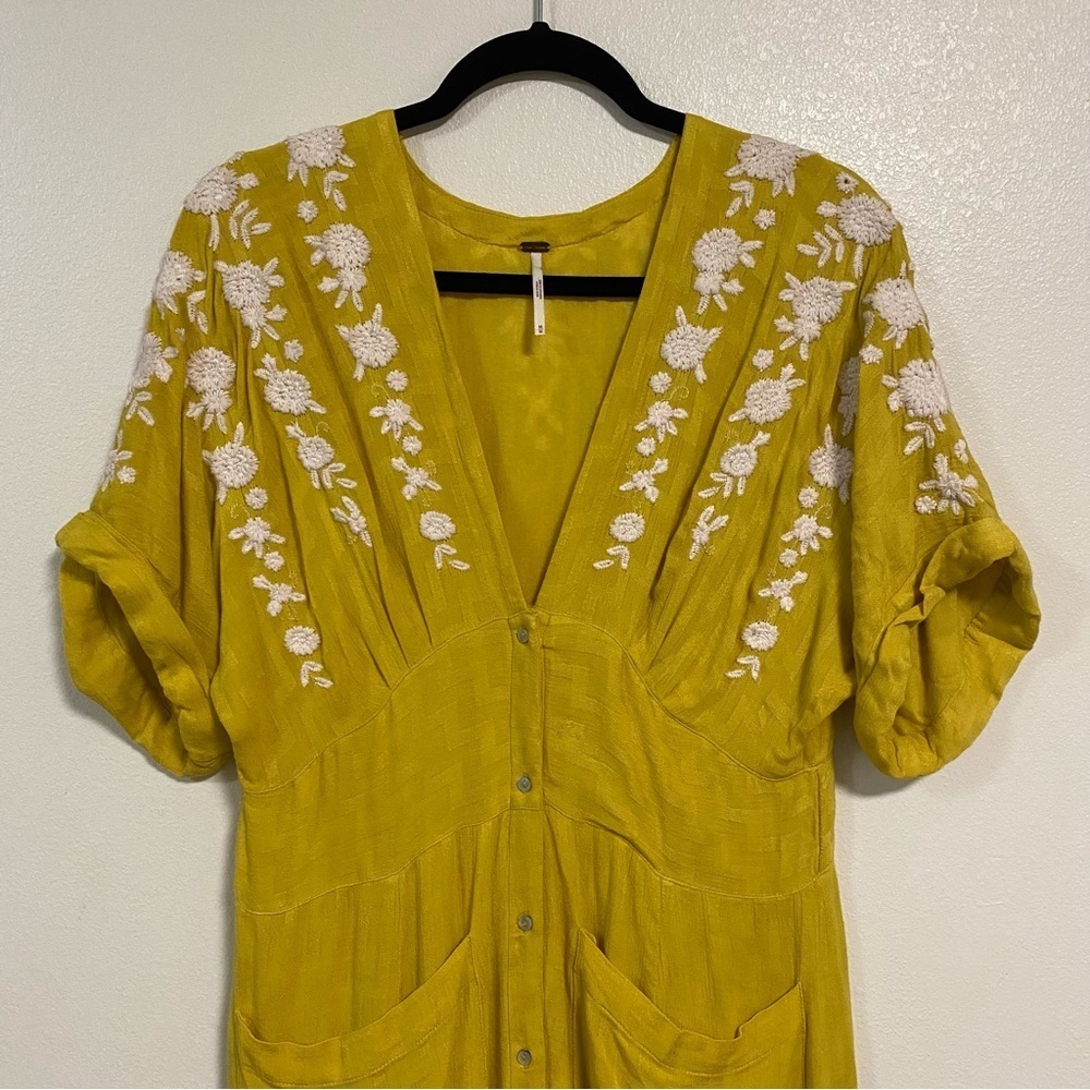 Free People Love to Love You Self-Tie Dress Size Medium - Picture 6 of 15